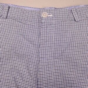 Brooks Brothers 346 Shorts 38 (38x8.5)  Mens Seersucker Blue Tattersall VGUC